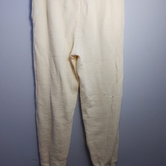 GAP Jogger Sweatpants Waffle knit Size Small Cream Ivory Cozy Winter Lounge - Picture 7 of 10
